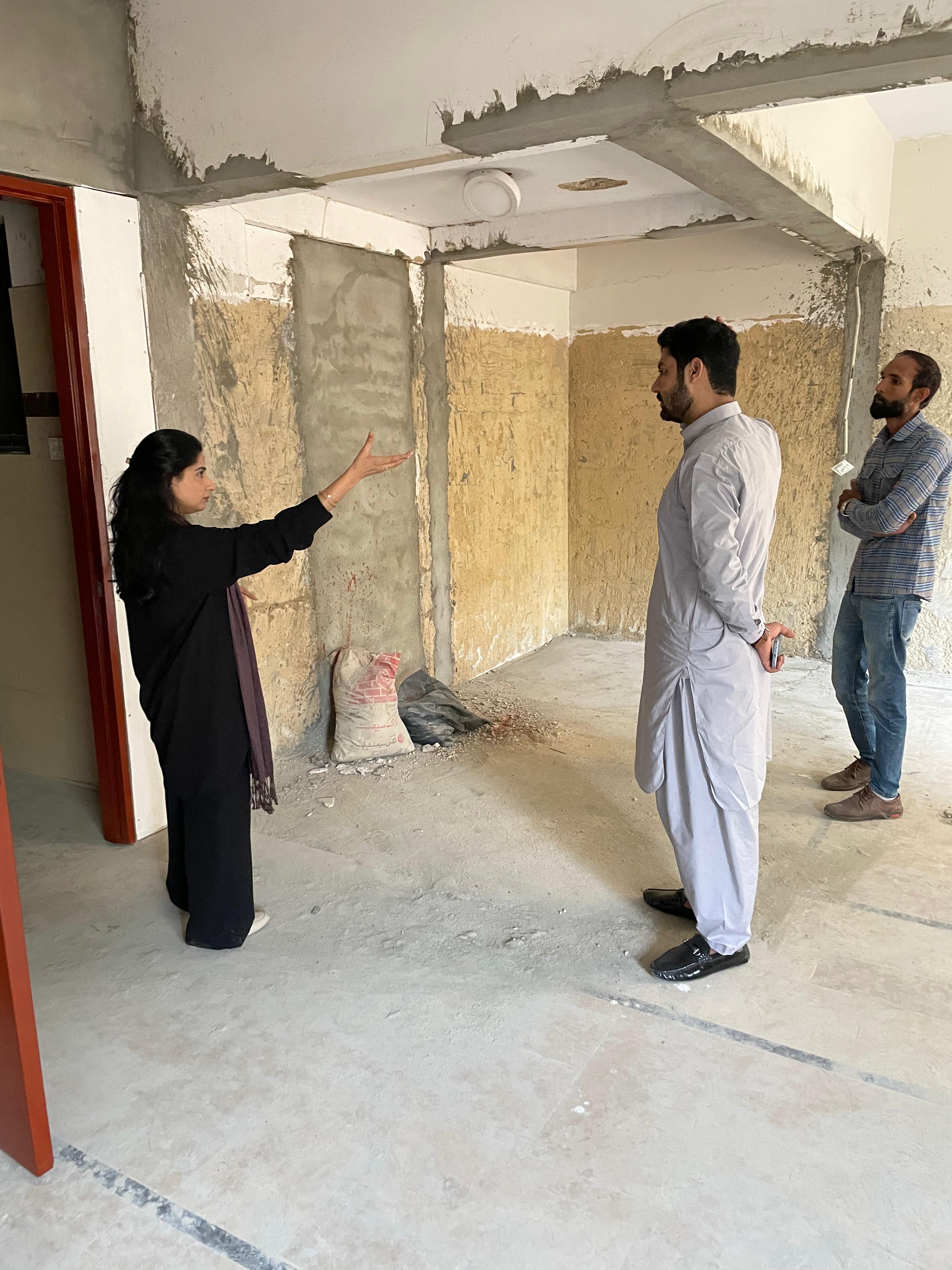 Existing condition of the committee room before interior work